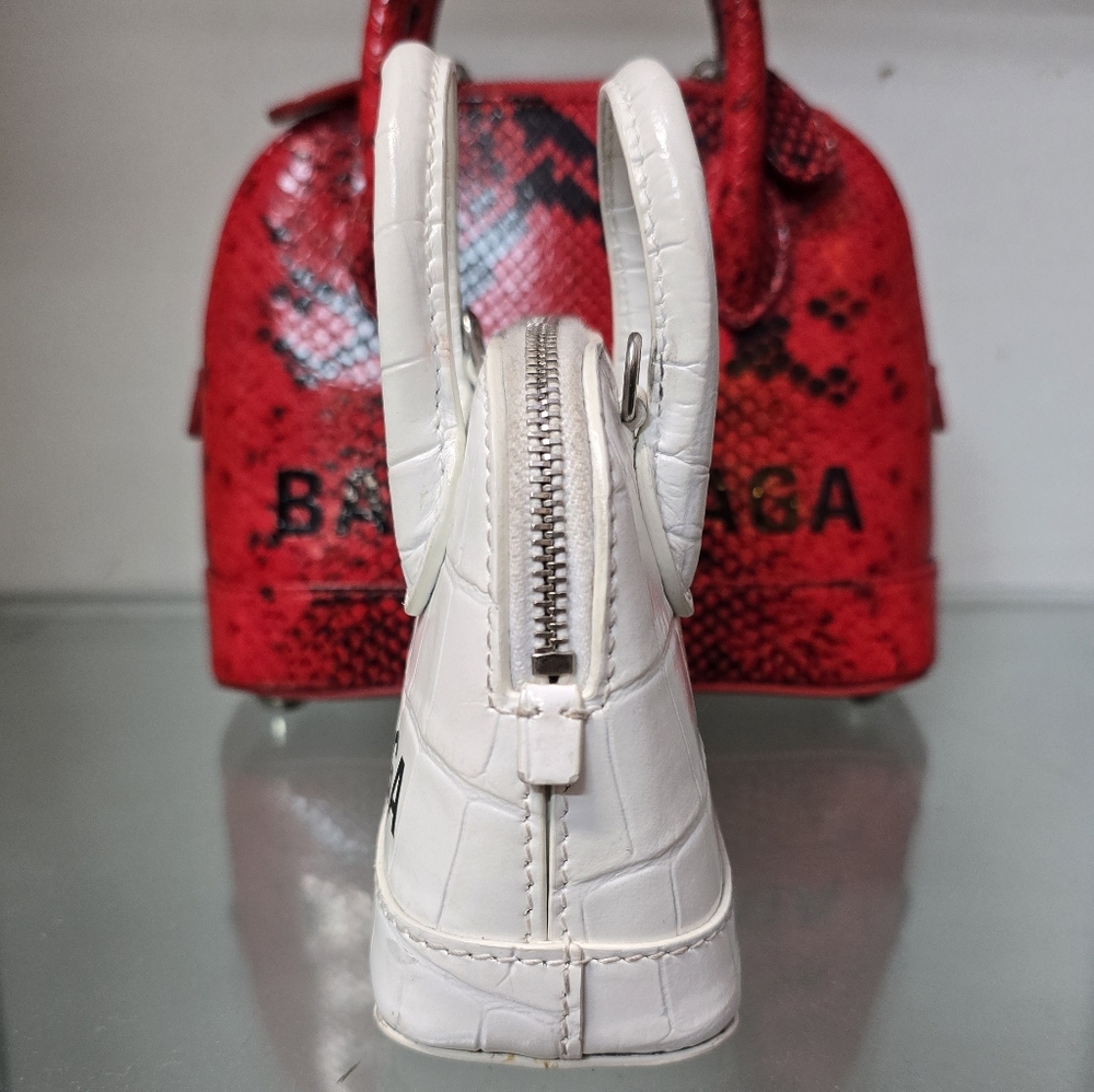 Balenciaga Micro Ville Bag Croc-Embossed Bag - Picture 3 of 13